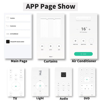 Tuya WiFi RF/IR Remote Control 433MHz/315MHz – SmartLife App Compatible for TV, AC & More | Works with Alexa & Google Home Ezkrea