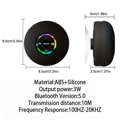 Best Shower Speaker 🚿 | Waterproof Bluetooth Subwoofer with Mic & Suction Cup for Bathroom, Pool, Beach & Car Ezkrea