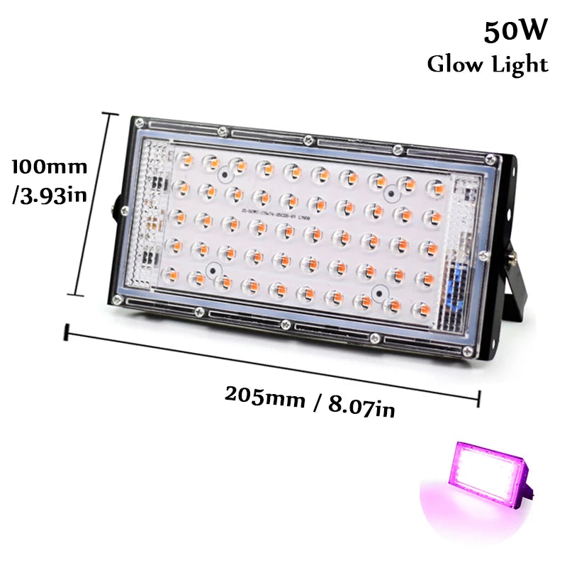 50W SMD 2835 LED Chip Floodlight – 220V Smart IC, Long Lifespan, Waterproof DIY Spotlight for Outdoor Lighting & Lamp Repair Projects Ezkrea