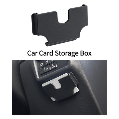 Universal Car Dashboard Card Holder – PVC Voucher & Toll Card Storage Box with Quick Access Slot Ezkrea