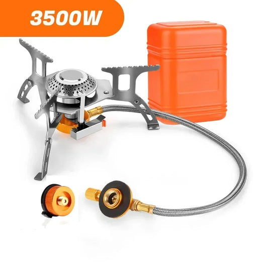 Portable Folding Camping Gas Stove – 3500W Outdoor Backpacking Burner for Cooking, Hiking & Picnic Use Ezkrea