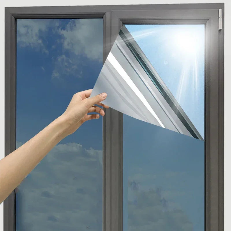 One Way Mirror Window Film – Reflective Heat Control & UV Protection for Home & Office Glass Ezkrea