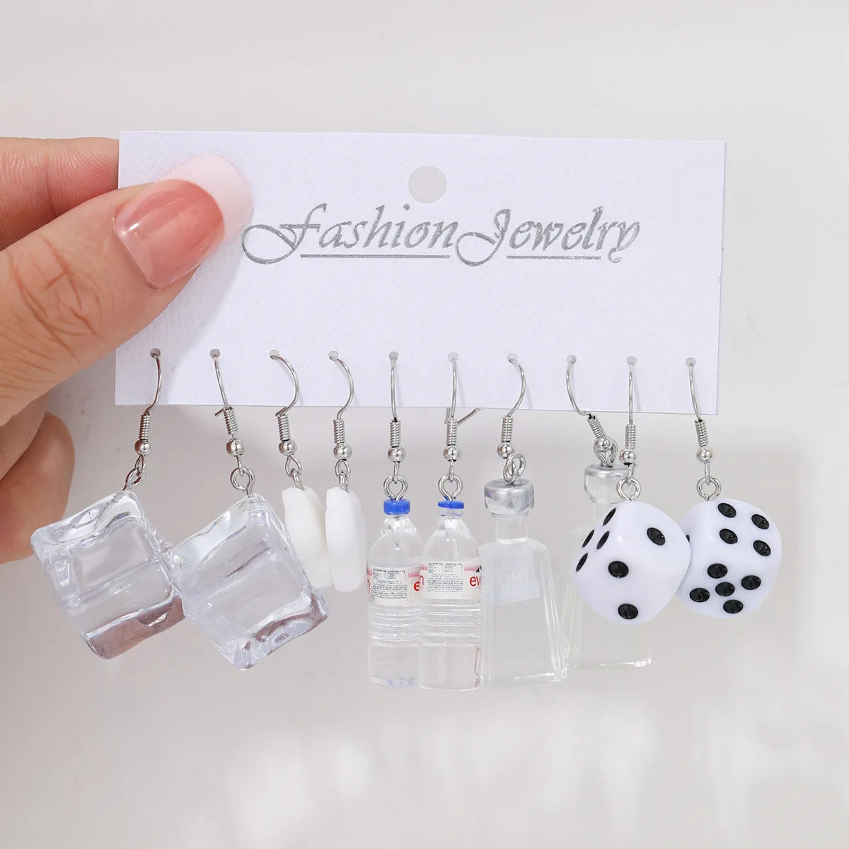 Fashion Sweet Fruit Drink Earrings Set for Women Cute Cartoon Food Ice Cream Donut Funny Resin Earrings Party Jewelry Gift New Ezkrea