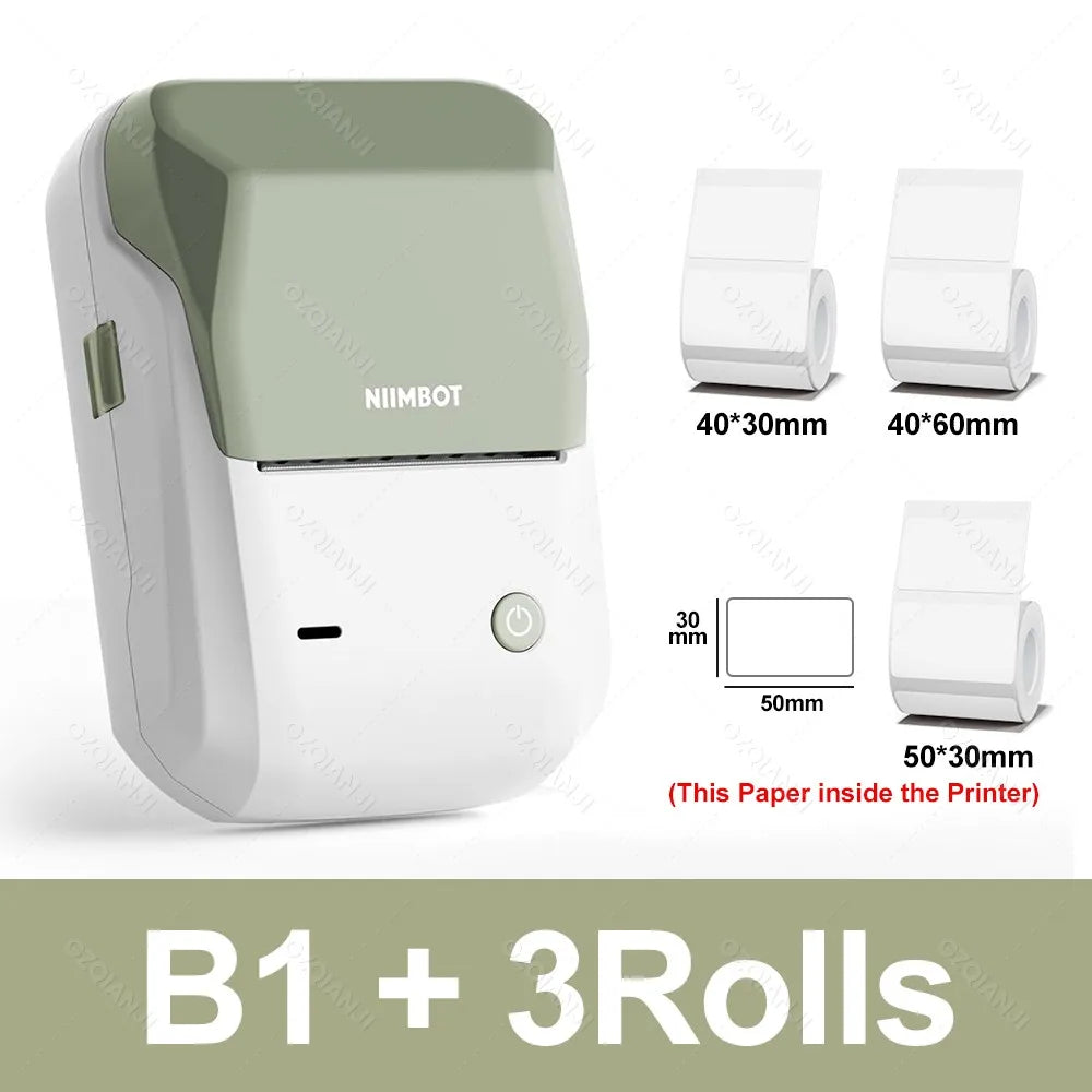 2-Inch Thermal Printer – Portable Bluetooth Label Maker with Waterproof Sticker Rolls Ezkrea