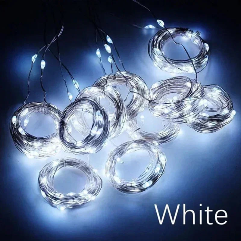 3M LED Curtain String Lights Fairy Decoration USB Holiday Garland Lamp 8 Mode For Home Garden Christmas Party New Year Wedding Ezkrea