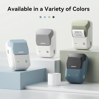 2-Inch Thermal Printer – Portable Bluetooth Label Maker with Waterproof Sticker Rolls Ezkrea