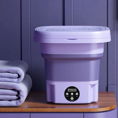 8L Foldable Washing Machine with Spin Dryer – Portable & Compact Ezkrea