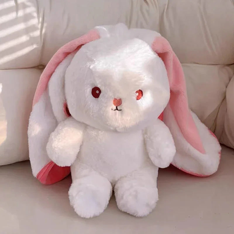 25cm Cute Strawberry Carrot Rabbit Plush Toy Stuffed Creative Into Fruit Transform Baby Cuddly Bunny Doll for Kid Birthday Gift Ezkrea