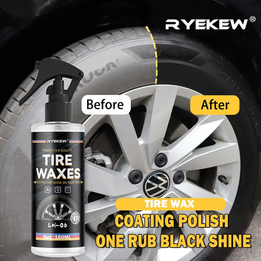 Tyre Gloss Tire Coating Spray Hydrophobic Sealant Wax For Car Wheel Auto Care Re-black Shine Chemistry Filler Ezkrea