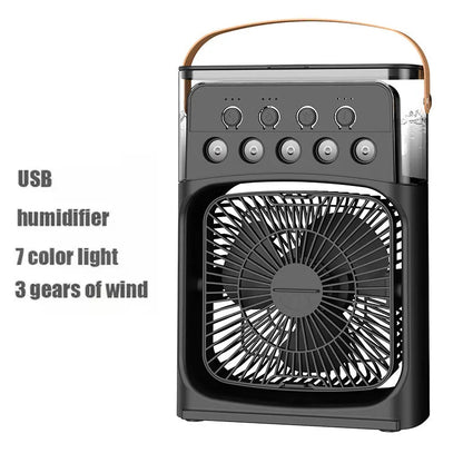 Portable Air Cooler Fan – Mini Air Conditioner, Humidifier & LED Night Light for Home & Office Use Ezkrea