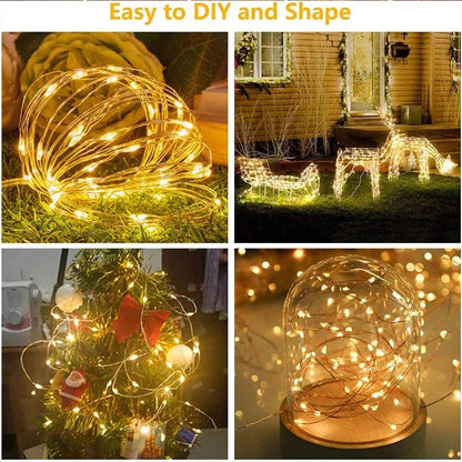 3M LED Curtain String Lights Fairy Decoration USB Holiday Garland Lamp 8 Mode For Home Garden Christmas Party New Year Wedding Ezkrea