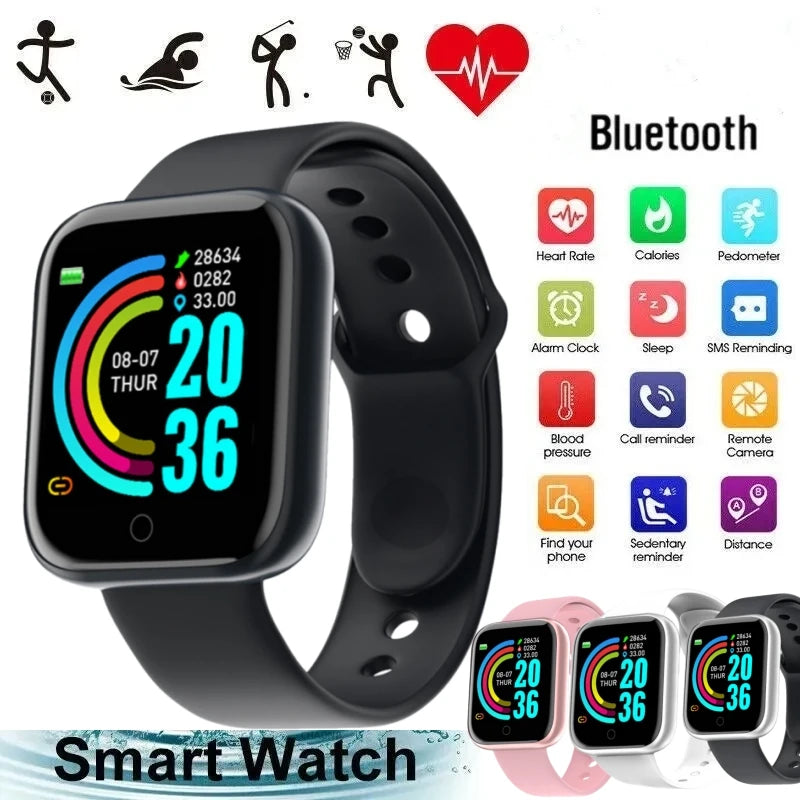 Smart Watch For Men Women Wristwatch Bluetooth Connect Phone Music Player Fitness Sport Bracelet Health Monitor Digital Watches Ezkrea