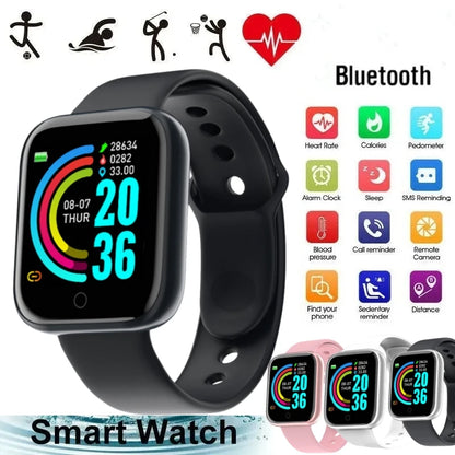 Smart Watch For Men Women Wristwatch Bluetooth Connect Phone Music Player Fitness Sport Bracelet Health Monitor Digital Watches Ezkrea