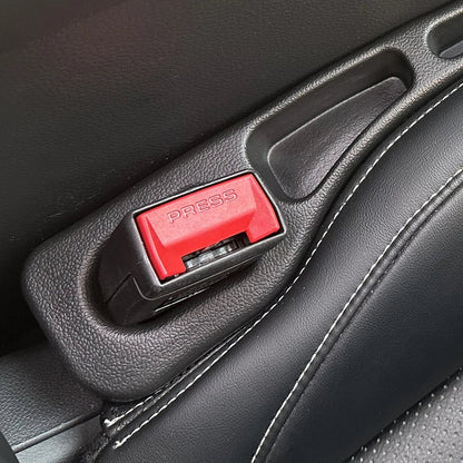 Car Seat Gap Filler Organizer – Prevent Items from Dropping | Extra Storage Box | Universal Fit for Cars, SUVs, Trucks, Vans | Durable, Odor-Free EVA Material – Black Ezkrea