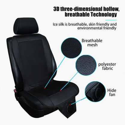 Car Cooling Seat Cushion with 8 Fans – 3D Mesh Ventilated Pad for Summer Heat Relief Ezkrea