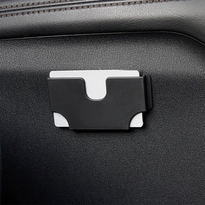 Universal Car Dashboard Card Holder – PVC Voucher & Toll Card Storage Box with Quick Access Slot Ezkrea