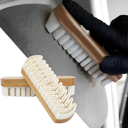 Car Interior Clean Brush – Suede, Alcantara & Upholstery Detailing Tool for Seats & Dashboards Ezkrea