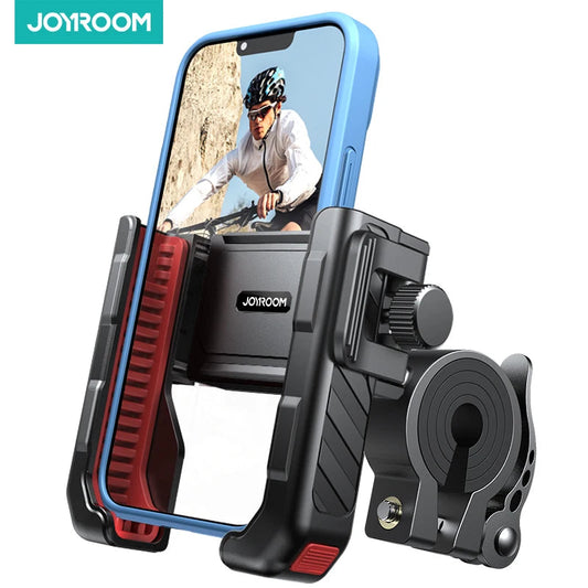 Joyroom Universal Motorcycle Phone Holder Half Enclosure Design Bike Bicycle Phone Mount Quick Lock For iPhone 4.7"-7" Phones Ezkrea