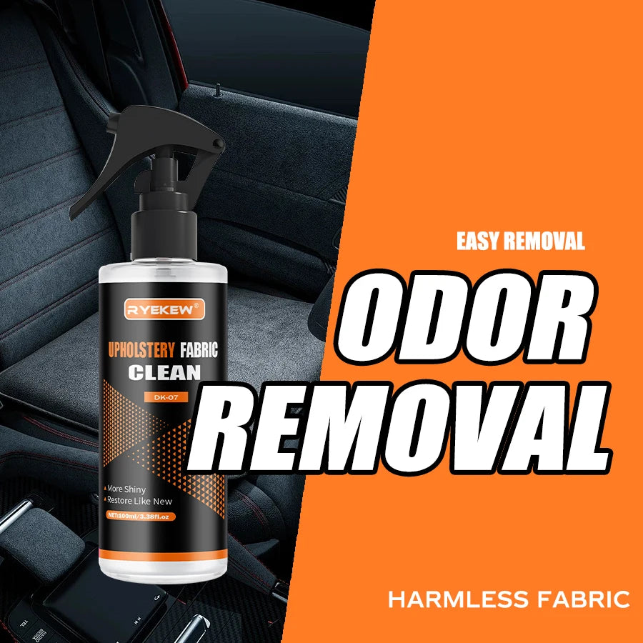 Car Interior Cleaner Leather Fabric Roof Cleaning Washing-Free Safety Belt Cleaner Powerful Stain Removal Auto Detailing Ezkrea