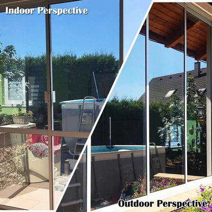 One Way Mirror Window Film – Reflective Heat Control & UV Protection for Home & Office Glass Ezkrea