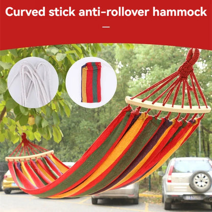 Outdoor Canvas Hammock – Heavy-Duty Swing Bed with Tree Ropes, 200kg Load Capacity for Camping, Garden, Patio, Backyard Ezkrea