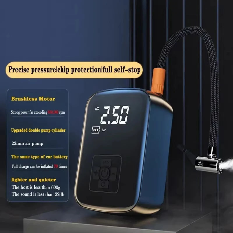 Best Electric Air Pump for Car – Digital Tyre Inflator with Auto Stop, LED Light & Accurate Air Pressure for Car Tires EZKrea.com