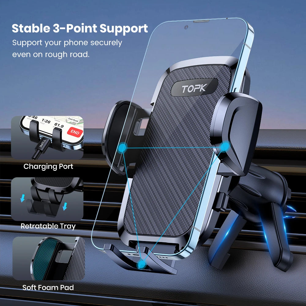 Universal Car Bracket Gravity Auto Phone Holder Car Vent Phone Holder Cell Phone Stand For All Phones Ezkrea