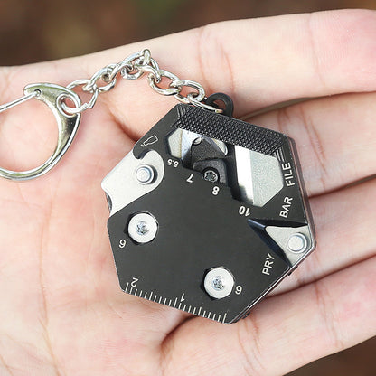Multifunctional Hexagon Coin Outdoor Tool