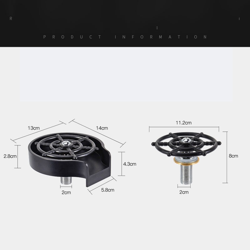 High-Pressure Automatic Faucet Spray Attachment – Efficient Cup & Sink Washer for Coffee Pitchers, Mugs & Kitchen Use EZKrea.com