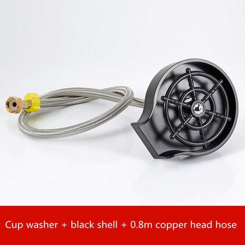 High-Pressure Automatic Faucet Spray Attachment – Efficient Cup & Sink Washer for Coffee Pitchers, Mugs & Kitchen Use EZKrea.com